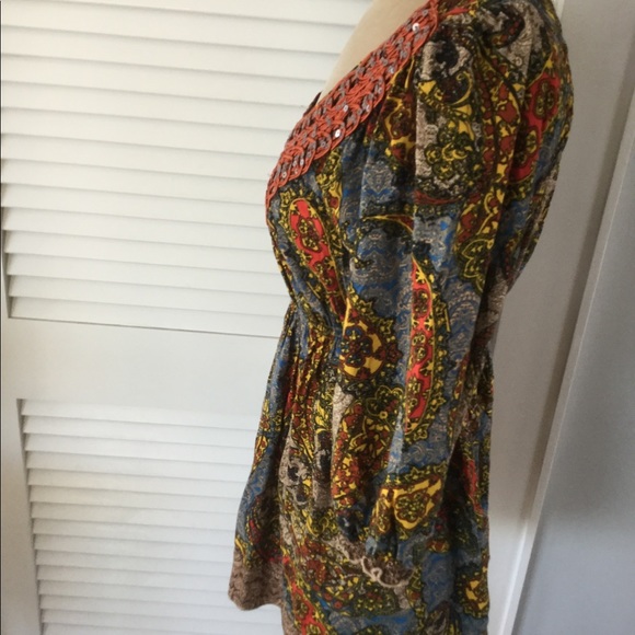 Boho Beaded Blouse - Picture 3 of 4